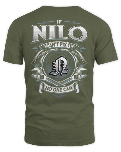 NILO AP81-K4-626 - Personalized Ahmed Quote Apparel “If Ahmed Can't Fix It, No One Can” - Unisex Standard T-Shirt - Military Green