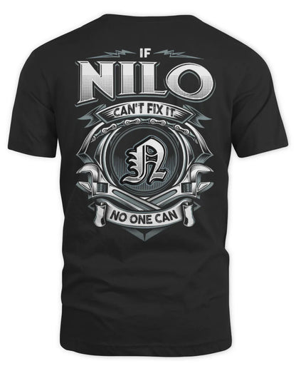 NILO AP81-K4-626 - Personalized Ahmed Quote Apparel “If Ahmed Can't Fix It, No One Can” - Unisex Standard T-Shirt - Black