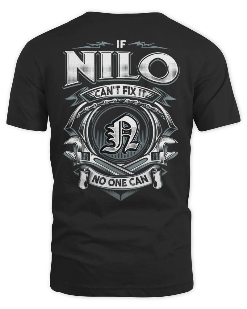 NILO AP81-K4-626 - Personalized Ahmed Quote Apparel “If Ahmed Can't Fix It, No One Can” - Unisex Standard T-Shirt - Black