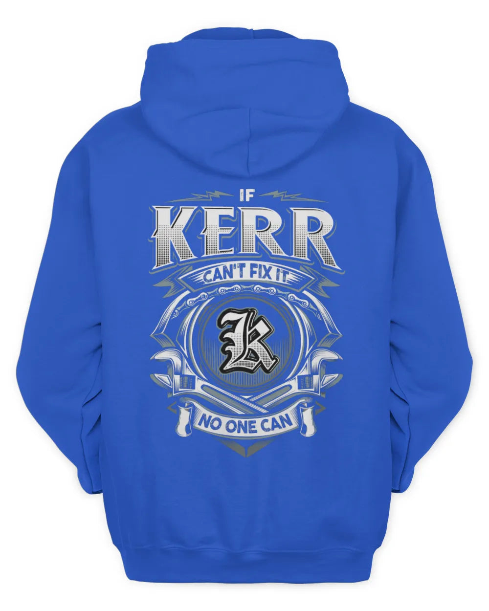 KERR AP81-K4-626 - Personalized Ahmed Quote Apparel “If Ahmed Can't Fix It, No One Can” - Unisex Hoodie - Royal
