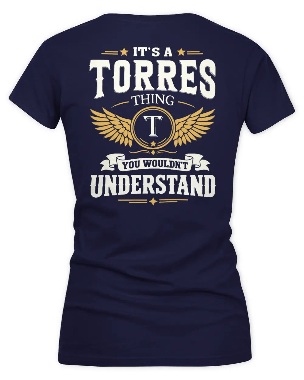 TORRES KT06-M008 It’s a [NAME] Thing – You Wouldn’t Understand | Personalized Vintage T-Shirt - Women's V-Neck T-Shirt - Navy