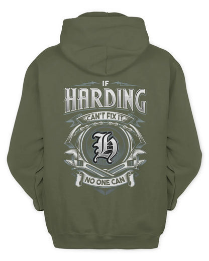 HARDING AP81-K4-626 - Personalized Ahmed Quote Apparel “If Ahmed Can't Fix It, No One Can” - Unisex Hoodie - Military Green