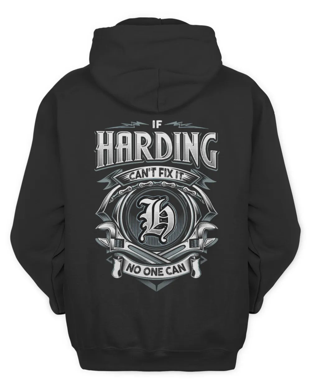 HARDING AP81-K4-626 - Personalized Ahmed Quote Apparel “If Ahmed Can't Fix It, No One Can” - Unisex Hoodie - Black