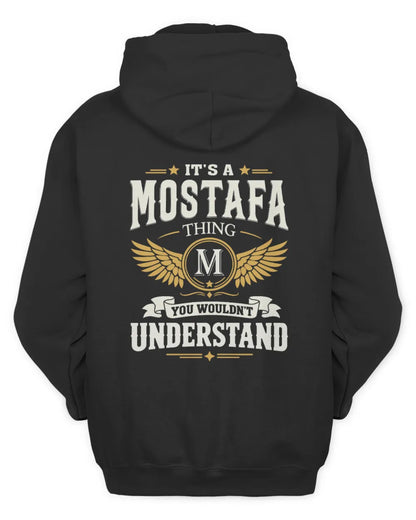 MOSTAFA KT06-M008 It’s a [NAME] Thing – You Wouldn’t Understand | Personalized Vintage T-Shirt - Unisex Hoodie - Black