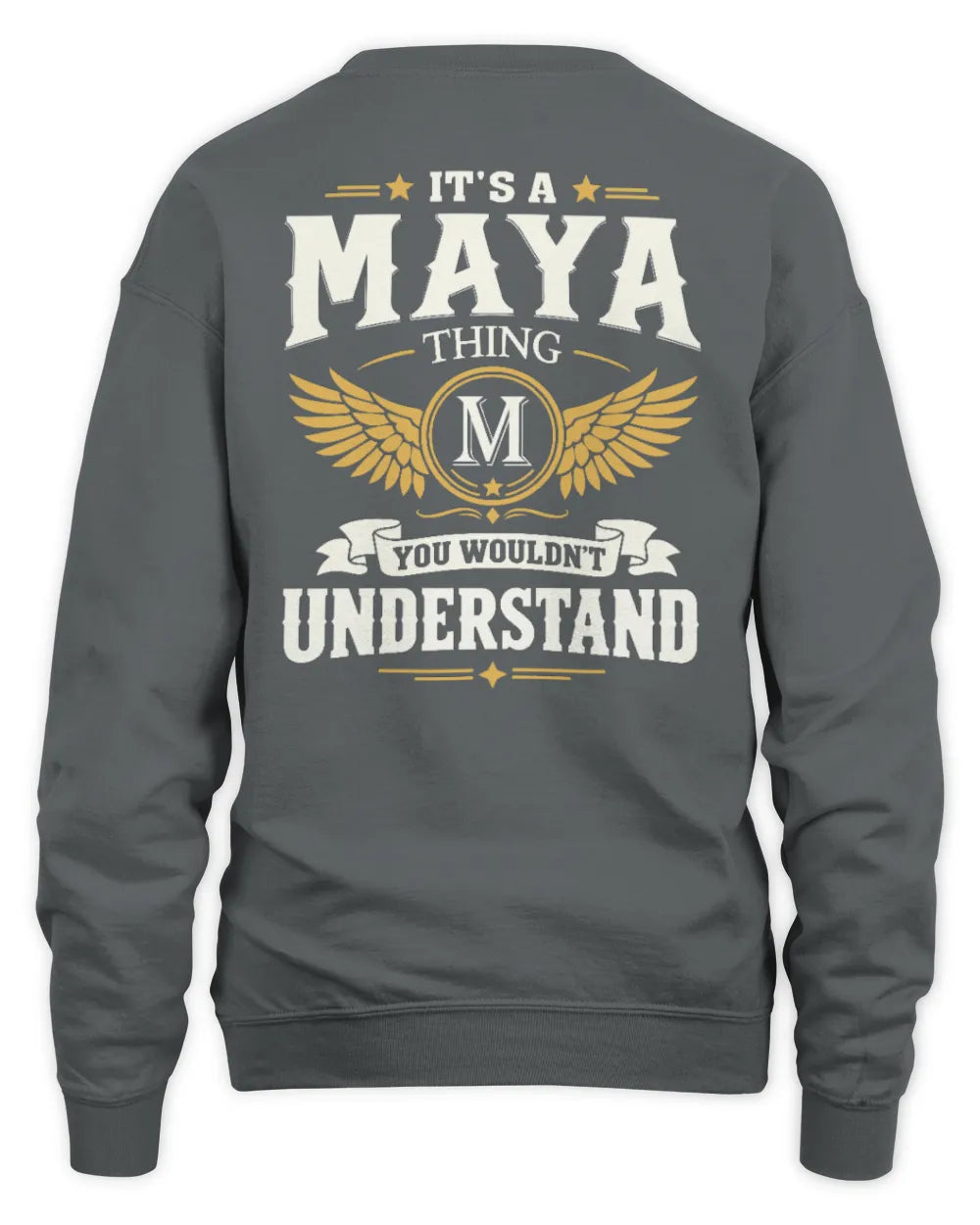 MAYA KT06-M008 It’s a [NAME] Thing – You Wouldn’t Understand | Personalized Vintage T-Shirt - Unisex Sweatshirt - Charcoal