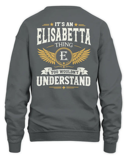 ELISABETTA KT06-M008 It’s a [NAME] Thing – You Wouldn’t Understand | Personalized Vintage T-Shirt - Unisex Sweatshirt - Charcoal