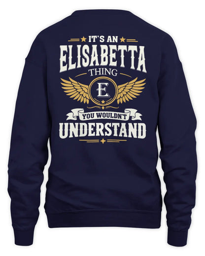 ELISABETTA KT06-M008 It’s a [NAME] Thing – You Wouldn’t Understand | Personalized Vintage T-Shirt - Unisex Sweatshirt - Navy