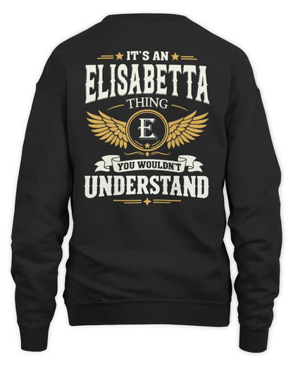 ELISABETTA KT06-M008 It’s a [NAME] Thing – You Wouldn’t Understand | Personalized Vintage T-Shirt - Unisex Sweatshirt - Black