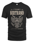 BERTRAND TP06-K82 – Personalized Classic Style Apparel “Team NAME Lifetime Member” - Unisex Standard T-Shirt - Black