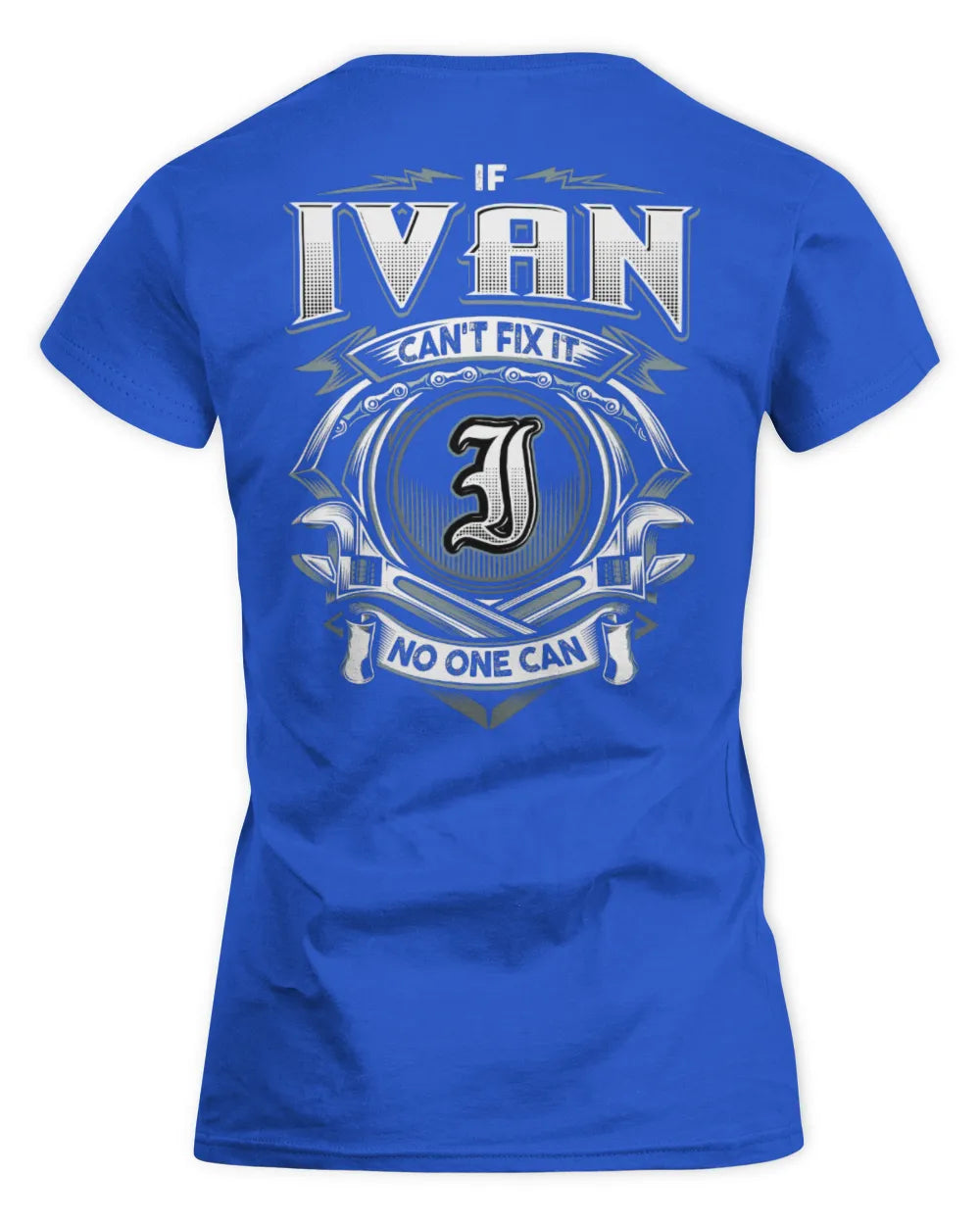 IVAN AP81-K4-626 - Personalized Ahmed Quote Apparel “If Ahmed Can't Fix It, No One Can” - Women's Standard T-Shirt - Royal
