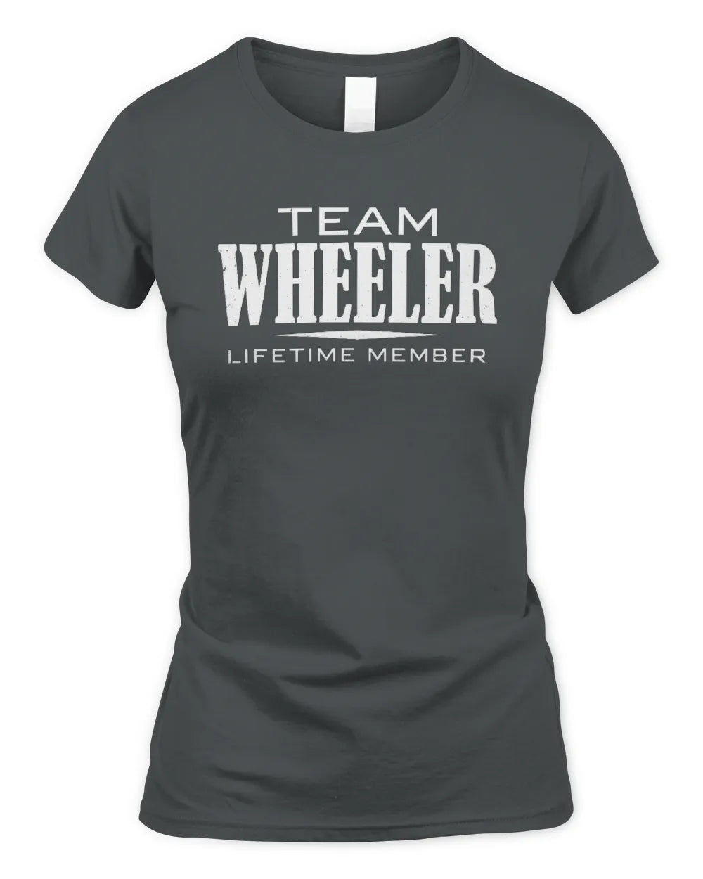 WHEELER BL62-K4-128 - Personalized “Team NAME Lifetime Member” - Women's Standard T-Shirt - Charcoal