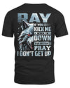 RAY AP62-K4-666 - Personalized Fierce Wolf Quote Apparel “If You Kick Me When I’m Down, You Better Pray I Don’t Get Up”