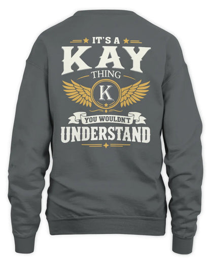 KAY KT06-M008 It’s a [NAME] Thing – You Wouldn’t Understand | Personalized Vintage T-Shirt - Unisex Sweatshirt - Charcoal