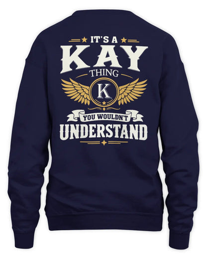 KAY KT06-M008 It’s a [NAME] Thing – You Wouldn’t Understand | Personalized Vintage T-Shirt - Unisex Sweatshirt - Navy