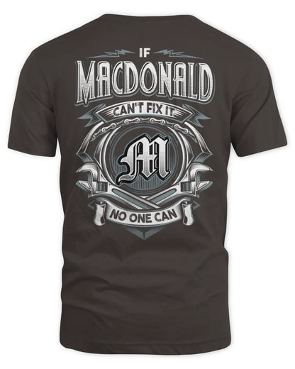 MACDONALD AP81-K4-626 - Personalized Ahmed Quote Apparel “If Ahmed Can't Fix It, No One Can” - Unisex Standard T-Shirt - Dark Chocolate