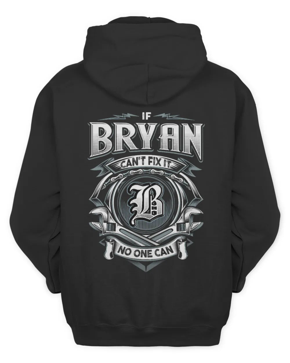 BRYAN AP81-K4-626 - Personalized Ahmed Quote Apparel “If Ahmed Can't Fix It, No One Can” - Unisex Hoodie - Black