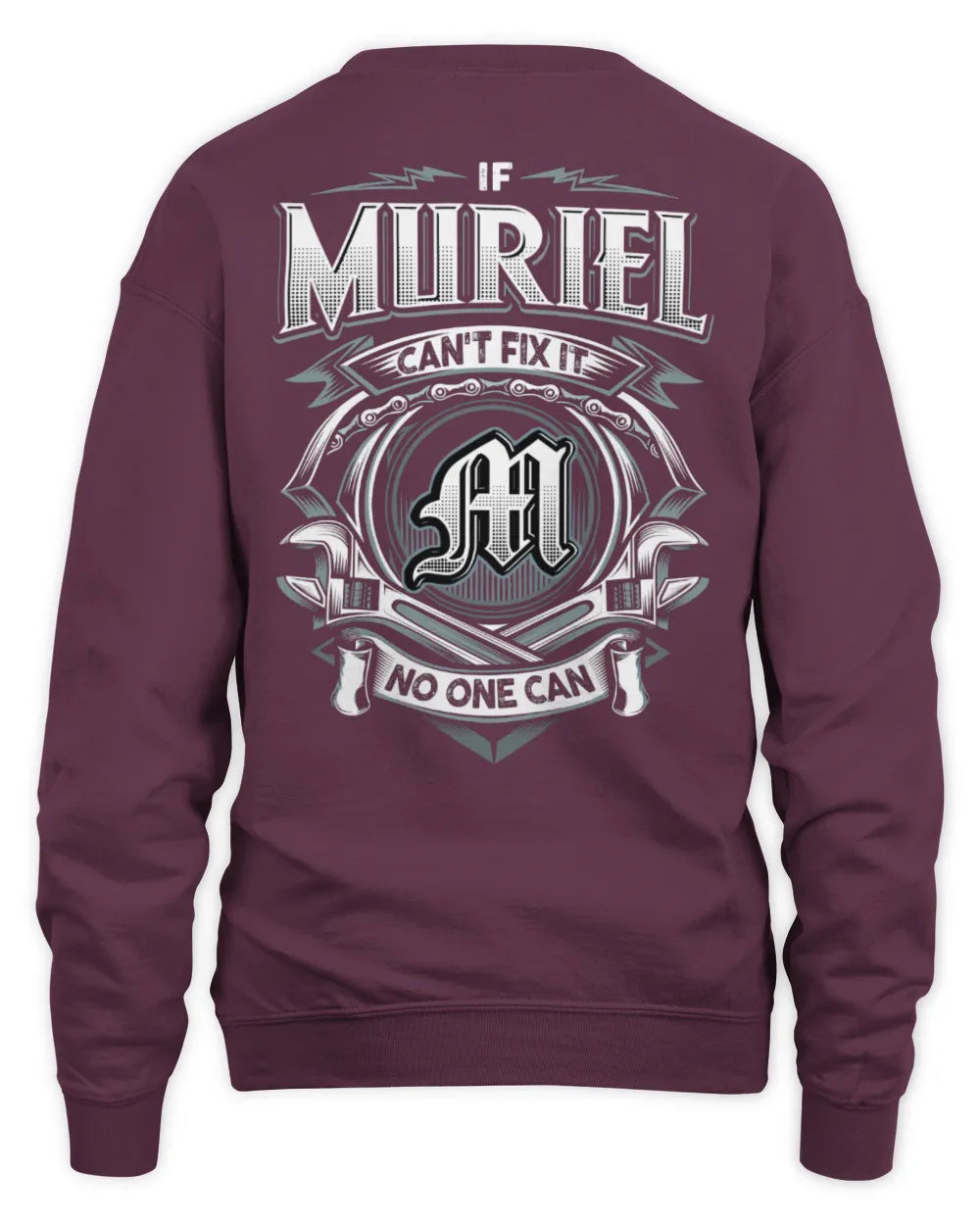 MURIEL AP81-K4-626 - Personalized Ahmed Quote Apparel “If Ahmed Can't Fix It, No One Can” - Unisex Sweatshirt - Maroon