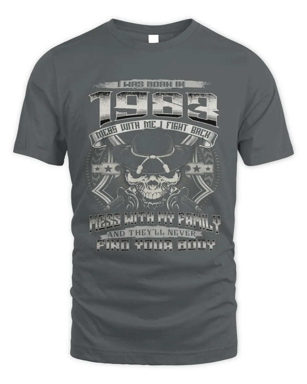 1983 HH89-K2 – Protective Family Quote T-Shirt - Unisex Standard T-Shirt - Charcoal
