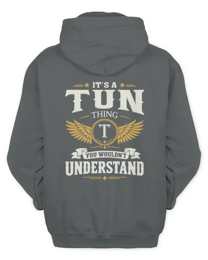 TUN KT06-M008 It’s a [NAME] Thing – You Wouldn’t Understand | Personalized Vintage T-Shirt - Unisex Hoodie - Charcoal
