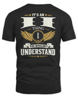 II KT06-M008 It’s a [NAME] Thing – You Wouldn’t Understand | Personalized Vintage T-Shirt - Unisex Standard T-Shirt - Black