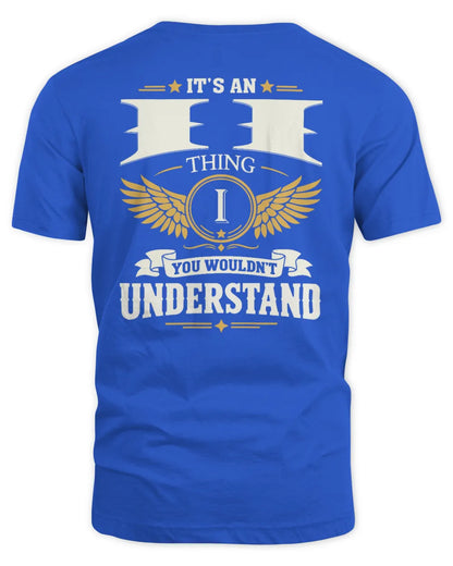 II KT06-M008 It’s a [NAME] Thing – You Wouldn’t Understand | Personalized Vintage T-Shirt - Unisex Standard T-Shirt - Royal
