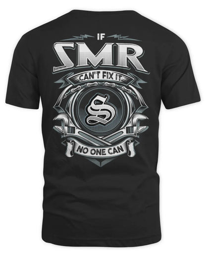 SMR AP81-K4-626 - Personalized Ahmed Quote Apparel “If Ahmed Can't Fix It, No One Can” - Unisex Standard T-Shirt - Black