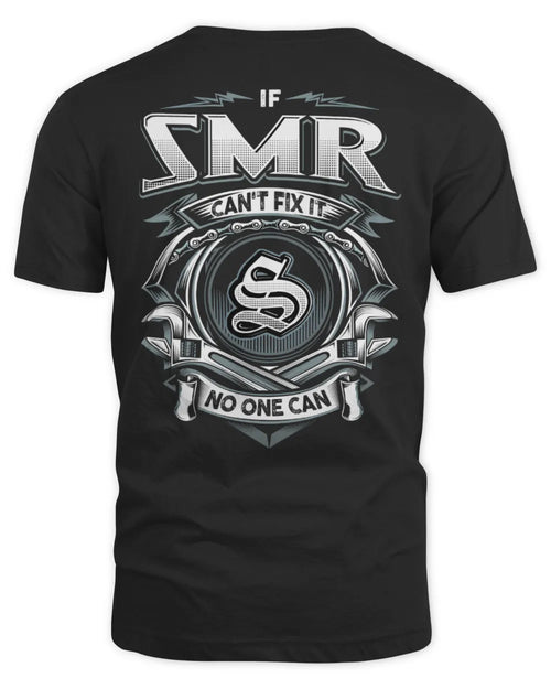 SMR AP81-K4-626 - Personalized Ahmed Quote Apparel “If Ahmed Can't Fix It, No One Can” - Unisex Standard T-Shirt - Black