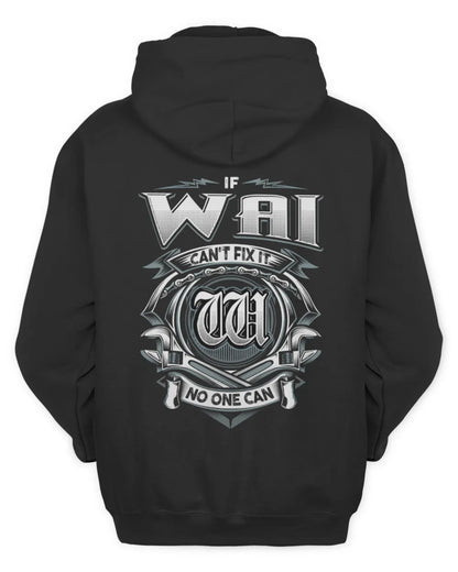 WAI AP81-K4-626 - Personalized Ahmed Quote Apparel “If Ahmed Can't Fix It, No One Can” - Unisex Hoodie - Black