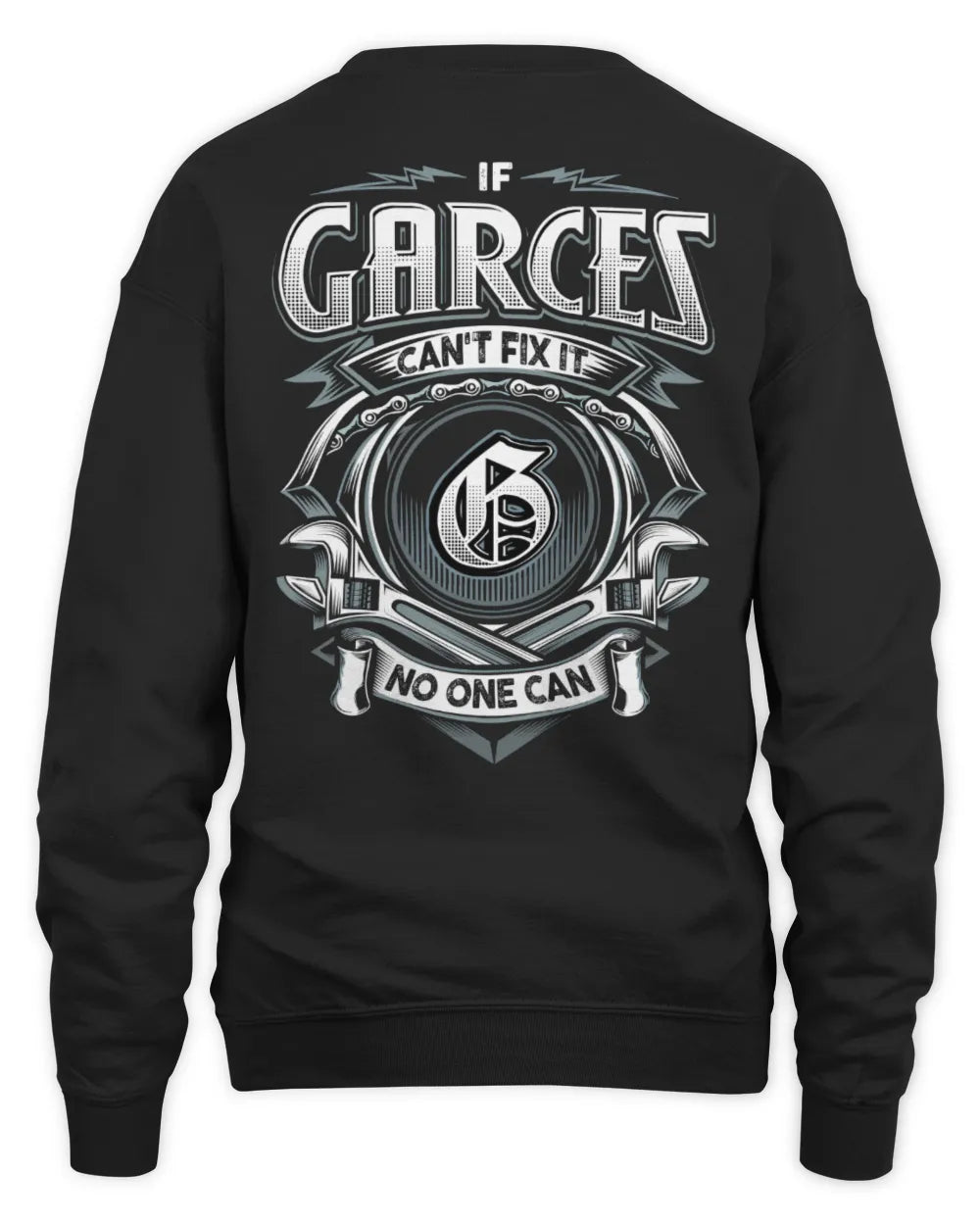 GARCES AP81-K4-626 - Personalized Ahmed Quote Apparel “If Ahmed Can't Fix It, No One Can” - Unisex Sweatshirt - Black