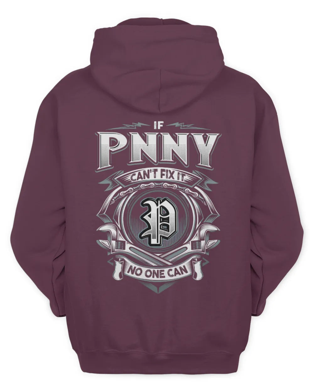 PNNY AP81-K4-626 - Personalized Ahmed Quote Apparel “If Ahmed Can't Fix It, No One Can” - Unisex Hoodie - Maroon