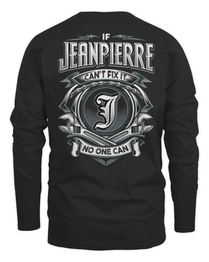 JEANPIERRE AP81-K4-626 - Personalized Ahmed Quote Apparel “If Ahmed Can't Fix It, No One Can” - Men's Long Sleeved T-Shirt - Black