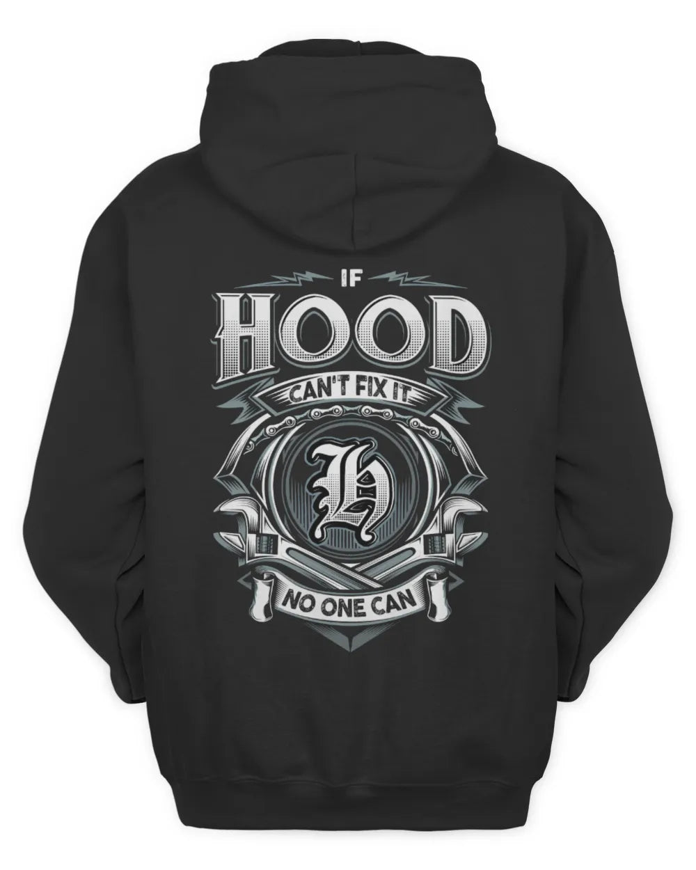 HOOD AP81-K4-626 - Personalized Ahmed Quote Apparel “If Ahmed Can't Fix It, No One Can” - Unisex Hoodie - Black