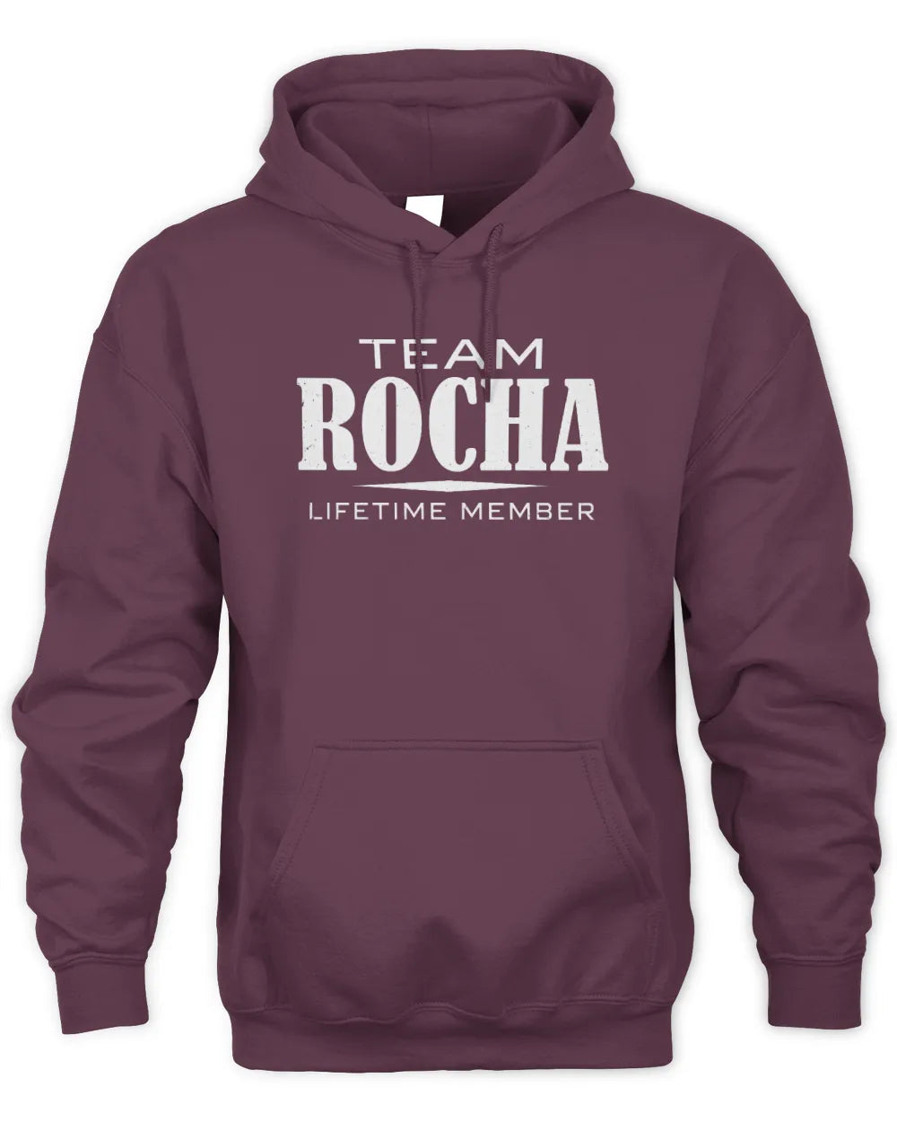 ROCHA BL62-K4-128 - Personalized “Team NAME Lifetime Member” - Unisex Hoodie - Maroon