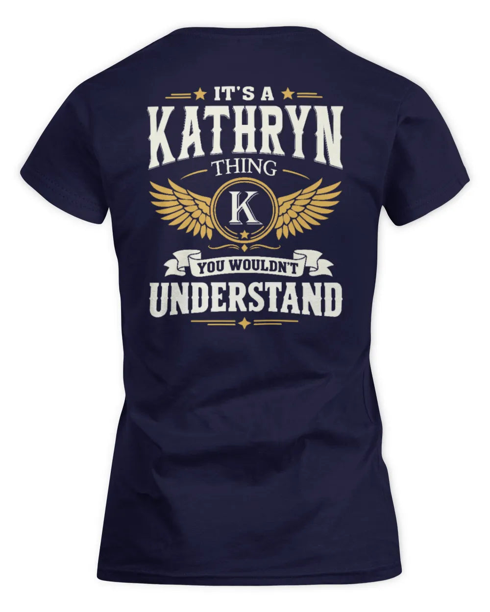 KATHRYN KT06-M008 It’s a [NAME] Thing – You Wouldn’t Understand | Personalized Vintage T-Shirt - Women's Standard T-Shirt - Navy
