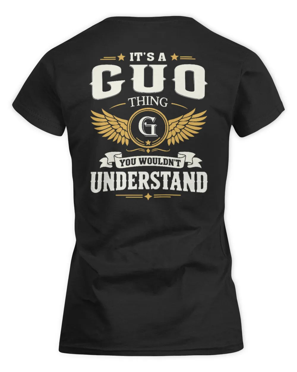 GUO KT06-M008 It’s a [NAME] Thing – You Wouldn’t Understand | Personalized Vintage T-Shirt - Women's Standard T-Shirt - Black