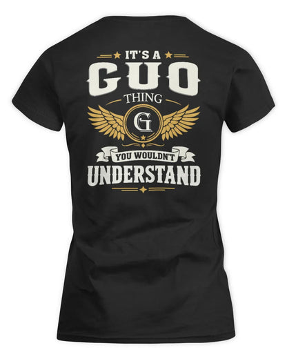 GUO KT06-M008 It’s a [NAME] Thing – You Wouldn’t Understand | Personalized Vintage T-Shirt - Women's Standard T-Shirt - Black