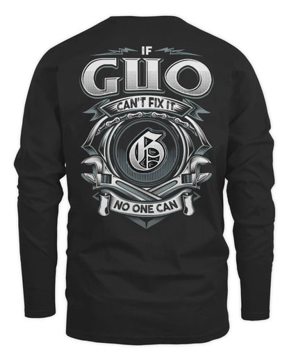 GUO AP81-K4-626 - Personalized Ahmed Quote Apparel “If Ahmed Can't Fix It, No One Can” - Men's Long Sleeved T-Shirt - Black