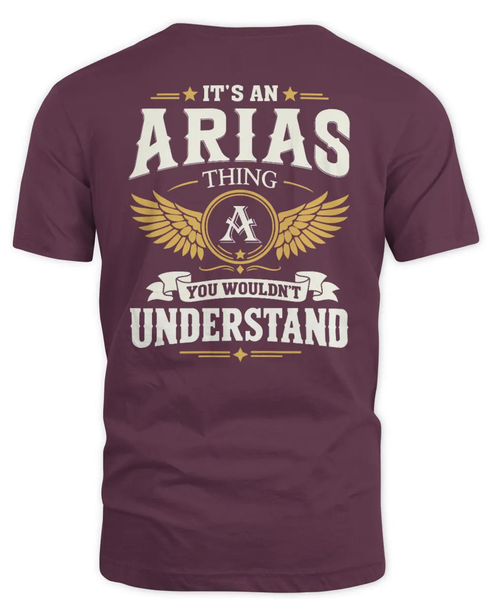 ARIAS KT06-M008 It’s a [NAME] Thing – You Wouldn’t Understand | Personalized Vintage T-Shirt - Unisex Standard T-Shirt - Maroon