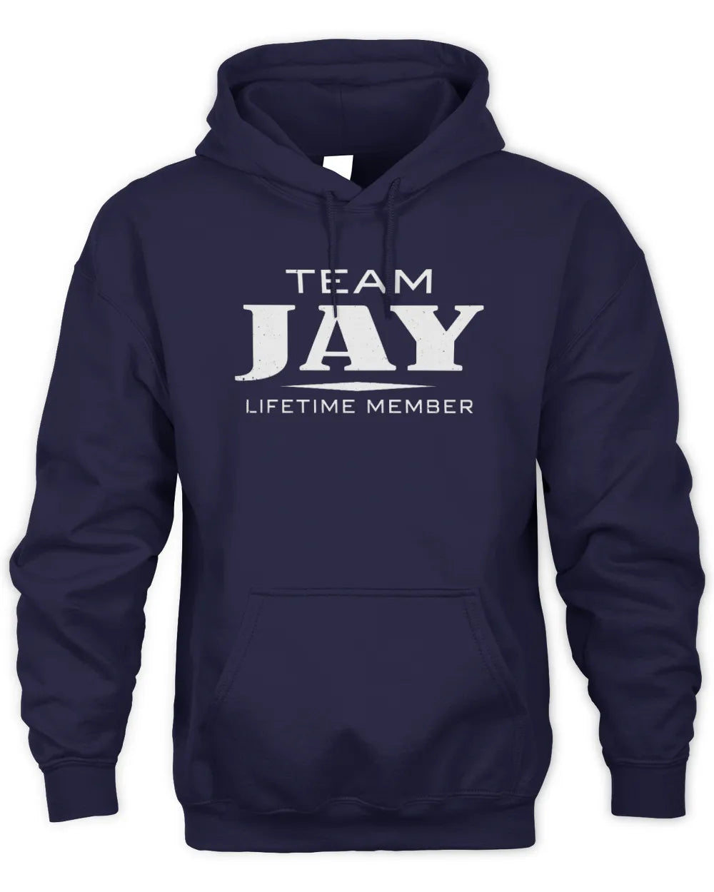 JAY BL62-K4-128 - Personalized “Team NAME Lifetime Member” - Unisex Hoodie - Navy