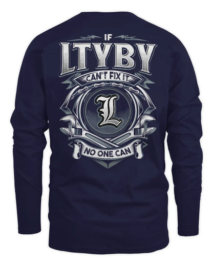 LTYBY AP81-K4-626 - Personalized Ahmed Quote Apparel “If Ahmed Can't Fix It, No One Can” - Men's Long Sleeved T-Shirt - Navy