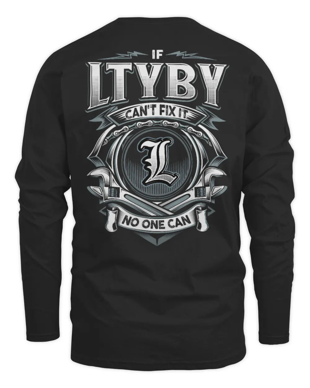 LTYBY AP81-K4-626 - Personalized Ahmed Quote Apparel “If Ahmed Can't Fix It, No One Can” - Men's Long Sleeved T-Shirt - Black