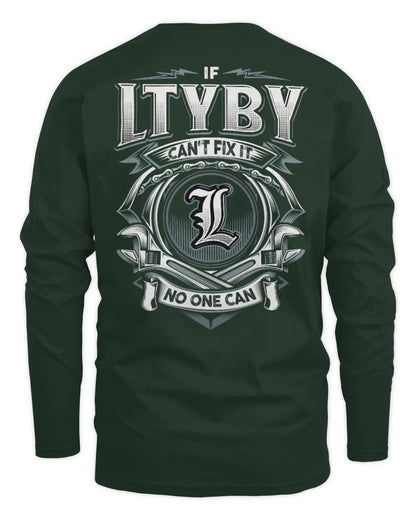 LTYBY AP81-K4-626 - Personalized Ahmed Quote Apparel “If Ahmed Can't Fix It, No One Can” - Men's Long Sleeved T-Shirt - Forest Green