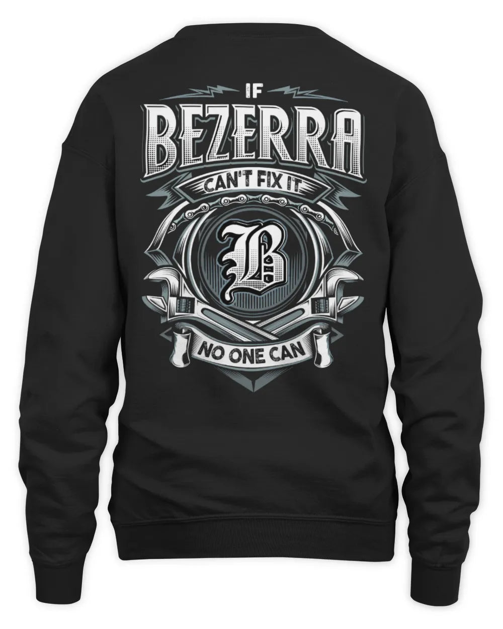 BEZERRA AP81-K4-626 - Personalized Ahmed Quote Apparel “If Ahmed Can't Fix It, No One Can” - Unisex Sweatshirt - Black