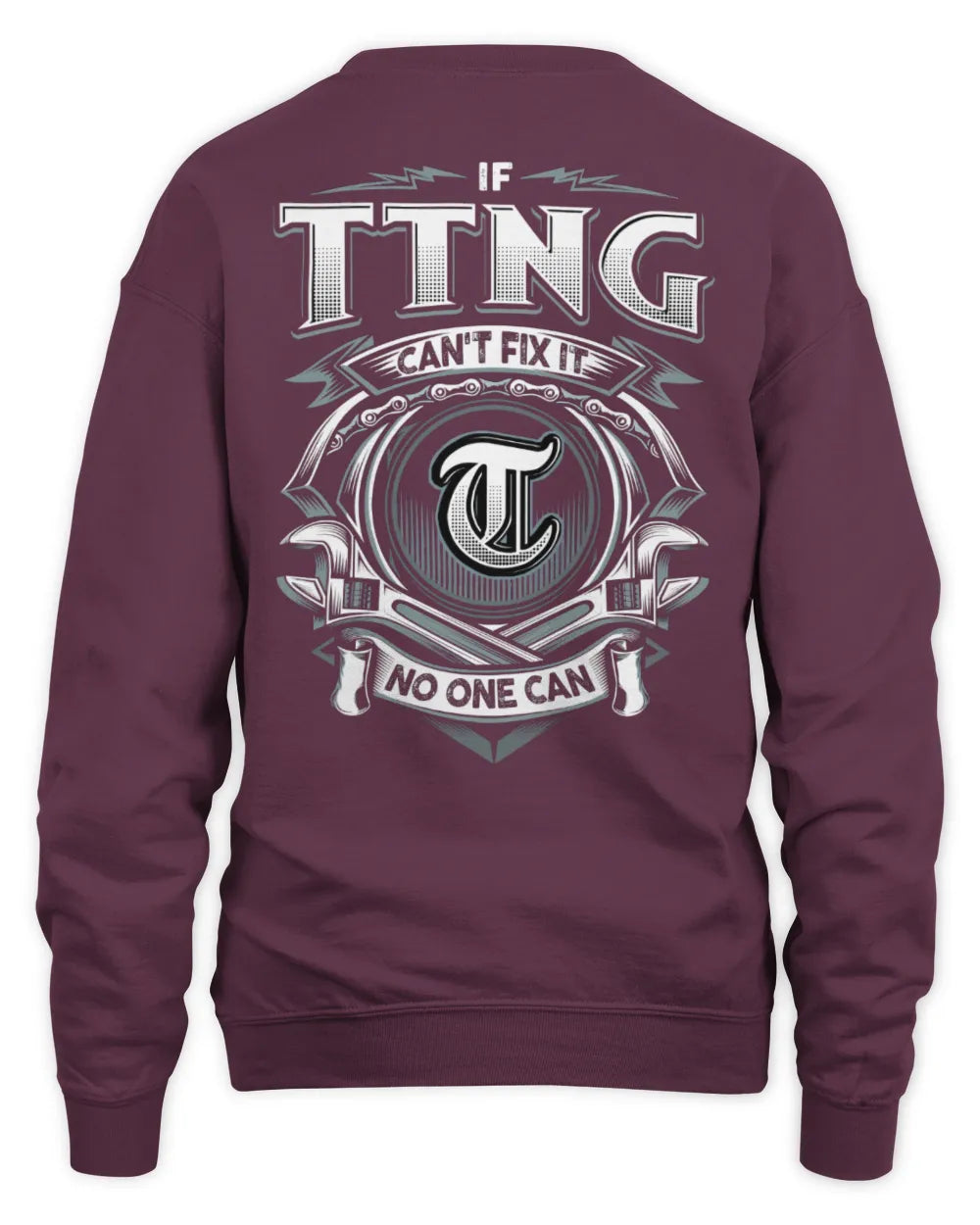 TTNG AP81-K4-626 - Personalized Ahmed Quote Apparel “If Ahmed Can't Fix It, No One Can” - Unisex Sweatshirt - Maroon