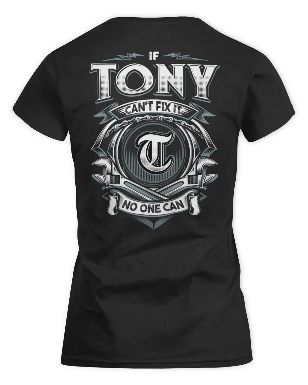 TONY AP81-K4-626 - Personalized Ahmed Quote Apparel “If Ahmed Can't Fix It, No One Can” - Women's Standard T-Shirt - Black