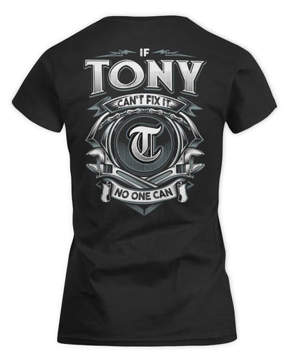 TONY AP81-K4-626 - Personalized Ahmed Quote Apparel “If Ahmed Can't Fix It, No One Can” - Women's Standard T-Shirt - Black