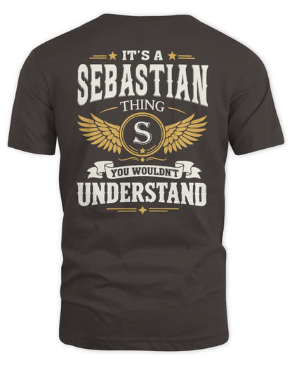 SEBASTIAN KT06-M008 It’s a [NAME] Thing – You Wouldn’t Understand | Personalized Vintage T-Shirt - Unisex Standard T-Shirt - Dark Chocolate