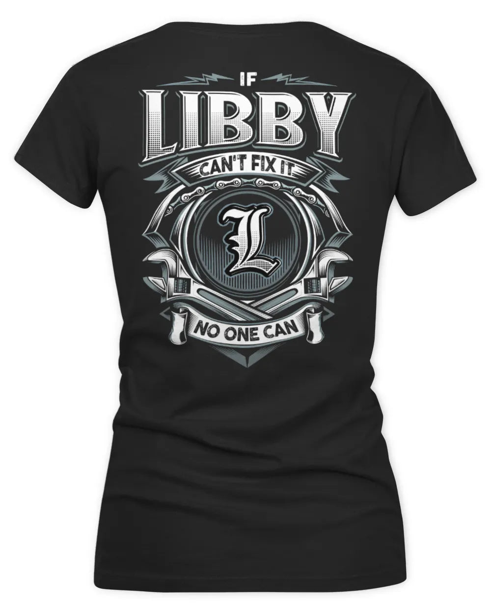 LIBBY AP81-K4-626 - Personalized Ahmed Quote Apparel “If Ahmed Can't Fix It, No One Can” - Women's V-Neck T-Shirt - Black