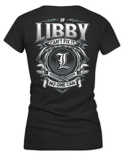 LIBBY AP81-K4-626 - Personalized Ahmed Quote Apparel “If Ahmed Can't Fix It, No One Can” - Women's V-Neck T-Shirt - Black