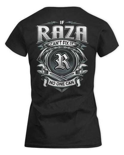 RAZA AP81-K4-626 - Personalized Ahmed Quote Apparel “If Ahmed Can't Fix It, No One Can” - Women's Standard T-Shirt - Black